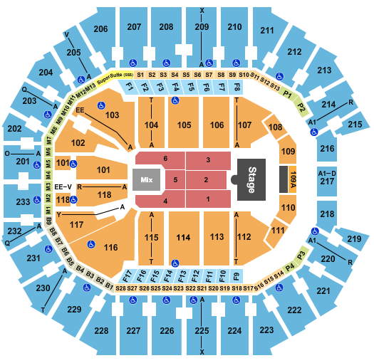 Spectrum Center J. Cole Seating Chart